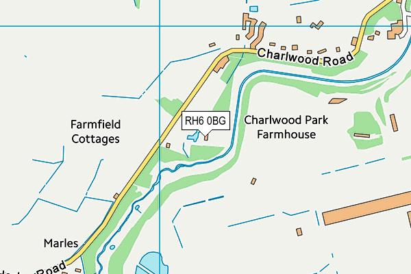 RH6 0BG map - OS VectorMap District (Ordnance Survey) RH6 0BG map - OS VectorMap District (Ordnance Survey)