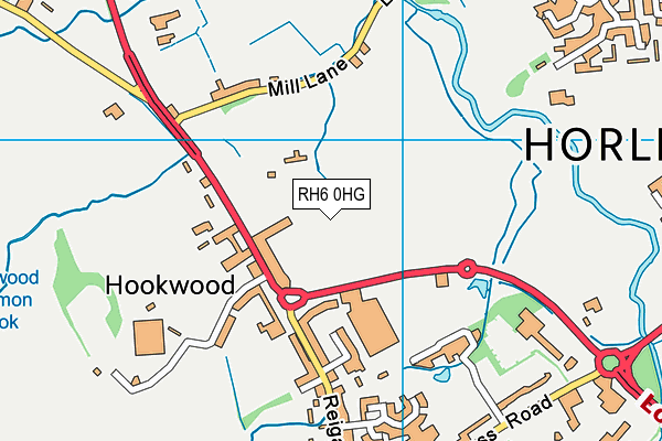 RH6 0HG map - OS VectorMap District (Ordnance Survey) RH6 0HG map - OS VectorMap District (Ordnance Survey)