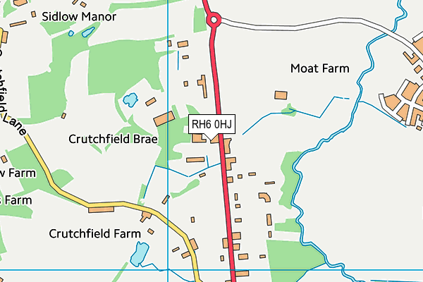 RH6 0HJ map - OS VectorMap District (Ordnance Survey) RH6 0HJ map - OS VectorMap District (Ordnance Survey)