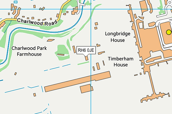 RH6 0JE map - OS VectorMap District (Ordnance Survey) RH6 0JE map - OS VectorMap District (Ordnance Survey)