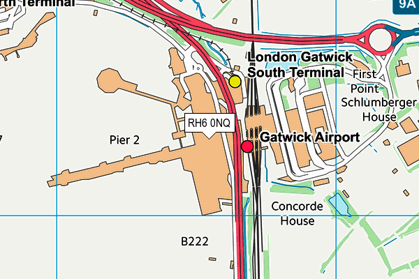 RH6 0NQ map - OS VectorMap District (Ordnance Survey) RH6 0NQ map - OS VectorMap District (Ordnance Survey)
