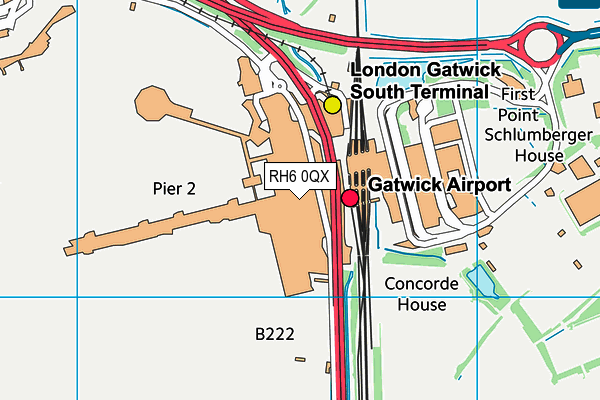 RH6 0QX map - OS VectorMap District (Ordnance Survey) RH6 0QX map - OS VectorMap District (Ordnance Survey)