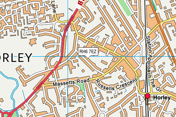RH6 7EZ map - OS VectorMap District (Ordnance Survey) RH6 7EZ map - OS VectorMap District (Ordnance Survey)
