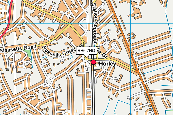 RH6 7NQ map - OS VectorMap District (Ordnance Survey) RH6 7NQ map - OS VectorMap District (Ordnance Survey)