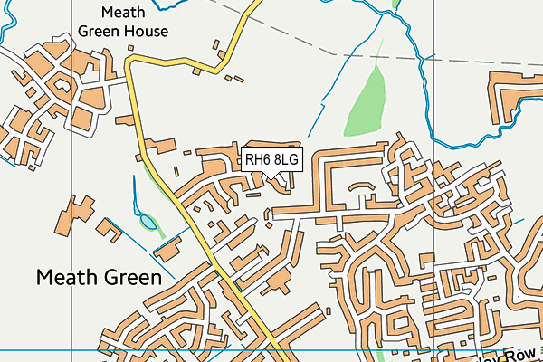 RH6 8LG map - OS VectorMap District (Ordnance Survey) RH6 8LG map - OS VectorMap District (Ordnance Survey)