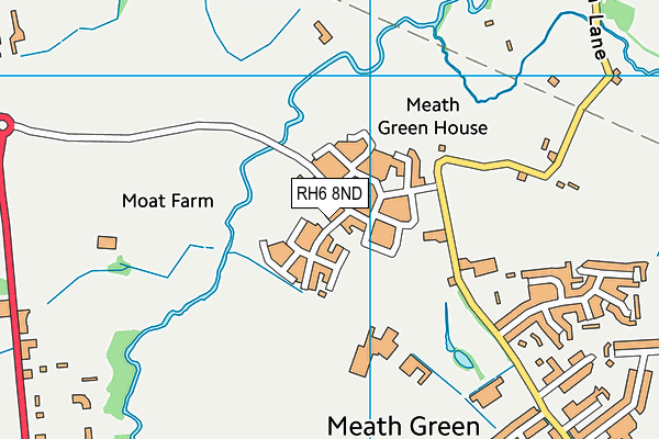 RH6 8ND map - OS VectorMap District (Ordnance Survey) RH6 8ND map - OS VectorMap District (Ordnance Survey)
