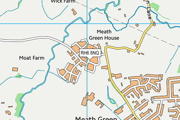 RH6 8NQ map - OS VectorMap District (Ordnance Survey) RH6 8NQ map - OS VectorMap District (Ordnance Survey)