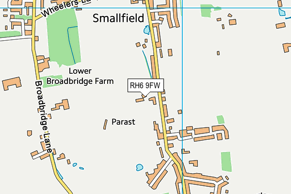 RH6 9FW map - OS VectorMap District (Ordnance Survey) RH6 9FW map - OS VectorMap District (Ordnance Survey)