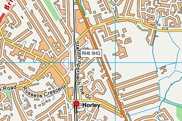 RH6 9HG map - OS VectorMap District (Ordnance Survey) RH6 9HG map - OS VectorMap District (Ordnance Survey)