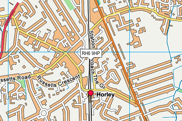 RH6 9HP map - OS VectorMap District (Ordnance Survey) RH6 9HP map - OS VectorMap District (Ordnance Survey)