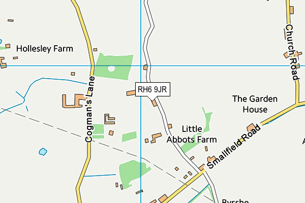 RH6 9JR map - OS VectorMap District (Ordnance Survey) RH6 9JR map - OS VectorMap District (Ordnance Survey)