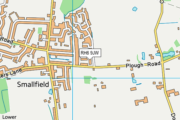 RH6 9JW map - OS VectorMap District (Ordnance Survey) RH6 9JW map - OS VectorMap District (Ordnance Survey)