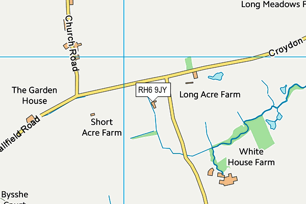 RH6 9JY map - OS VectorMap District (Ordnance Survey) RH6 9JY map - OS VectorMap District (Ordnance Survey)
