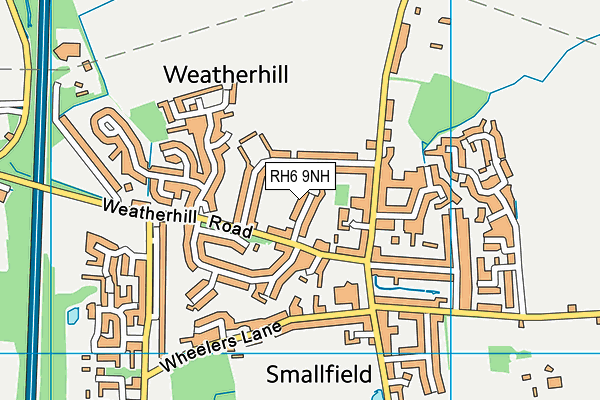 RH6 9NH map - OS VectorMap District (Ordnance Survey) RH6 9NH map - OS VectorMap District (Ordnance Survey)