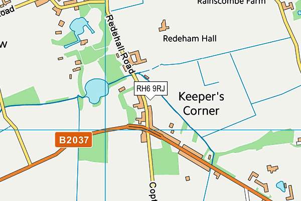 RH6 9RJ map - OS VectorMap District (Ordnance Survey) RH6 9RJ map - OS VectorMap District (Ordnance Survey)