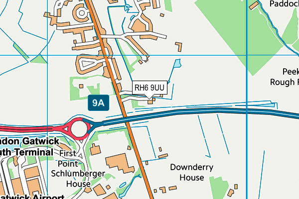 RH6 9UU map - OS VectorMap District (Ordnance Survey) RH6 9UU map - OS VectorMap District (Ordnance Survey)