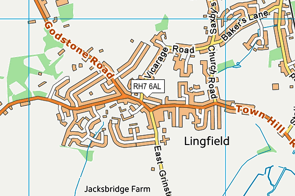RH7 6AL map - OS VectorMap District (Ordnance Survey) RH7 6AL map - OS VectorMap District (Ordnance Survey)