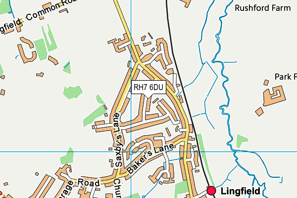 RH7 6DU map - OS VectorMap District (Ordnance Survey) RH7 6DU map - OS VectorMap District (Ordnance Survey)
