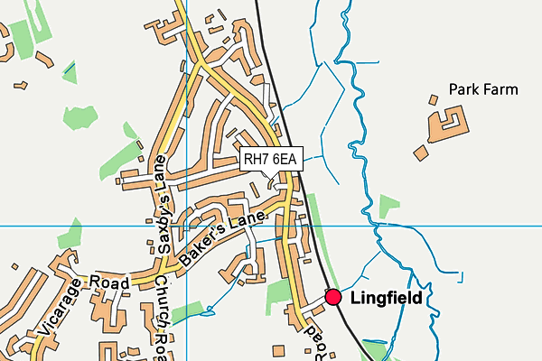 RH7 6EA map - OS VectorMap District (Ordnance Survey) RH7 6EA map - OS VectorMap District (Ordnance Survey)