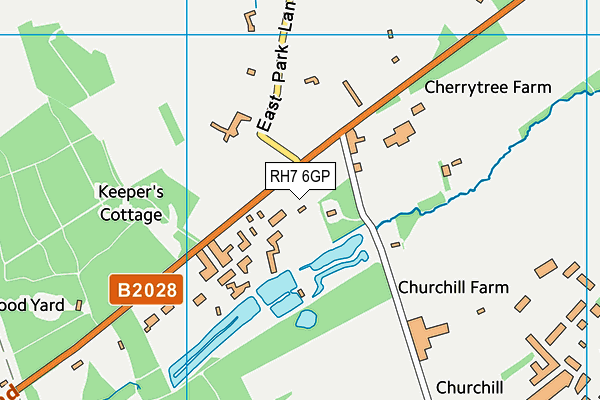 RH7 6GP map - OS VectorMap District (Ordnance Survey) RH7 6GP map - OS VectorMap District (Ordnance Survey)