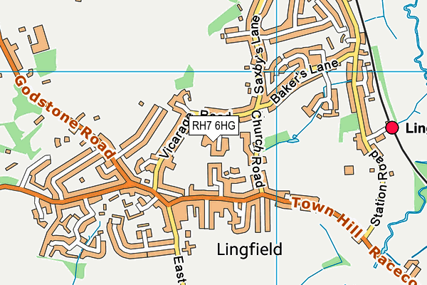 RH7 6HG map - OS VectorMap District (Ordnance Survey) RH7 6HG map - OS VectorMap District (Ordnance Survey)