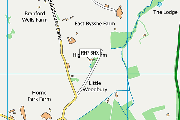 RH7 6HX map - OS VectorMap District (Ordnance Survey) RH7 6HX map - OS VectorMap District (Ordnance Survey)