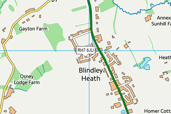 RH7 6JU map - OS VectorMap District (Ordnance Survey) RH7 6JU map - OS VectorMap District (Ordnance Survey)