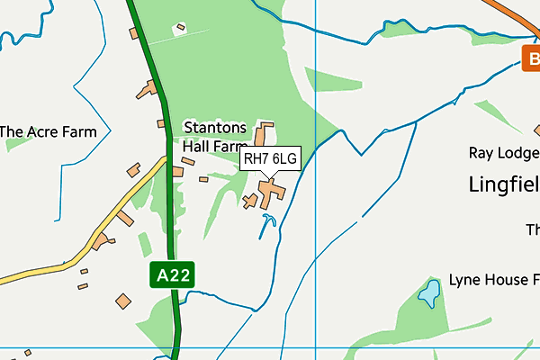 RH7 6LG map - OS VectorMap District (Ordnance Survey) RH7 6LG map - OS VectorMap District (Ordnance Survey)