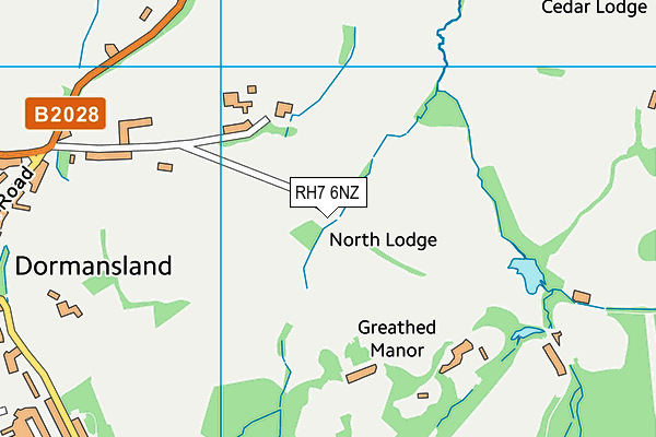 RH7 6NZ map - OS VectorMap District (Ordnance Survey) RH7 6NZ map - OS VectorMap District (Ordnance Survey)