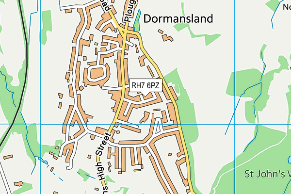 RH7 6PZ map - OS VectorMap District (Ordnance Survey) RH7 6PZ map - OS VectorMap District (Ordnance Survey)