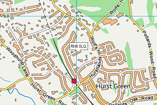 RH8 0LQ map - OS VectorMap District (Ordnance Survey) RH8 0LQ map - OS VectorMap District (Ordnance Survey)