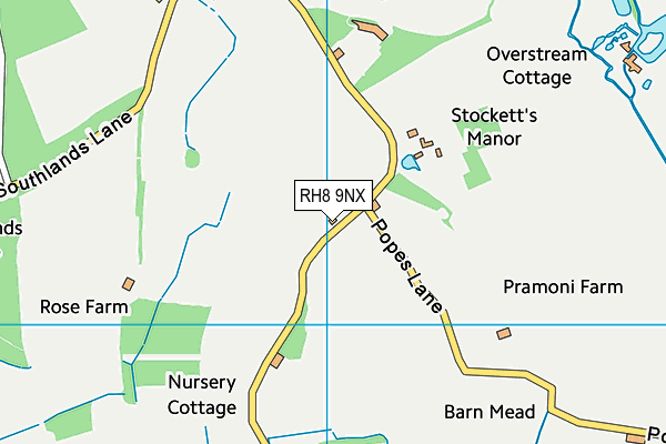 RH8 9NX map - OS VectorMap District (Ordnance Survey) RH8 9NX map - OS VectorMap District (Ordnance Survey)