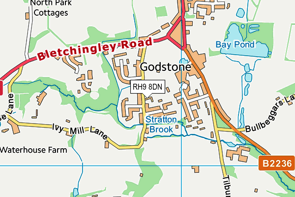 RH9 8DN map - OS VectorMap District (Ordnance Survey) RH9 8DN map - OS VectorMap District (Ordnance Survey)