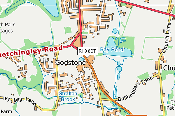 RH9 8DT map - OS VectorMap District (Ordnance Survey) RH9 8DT map - OS VectorMap District (Ordnance Survey)