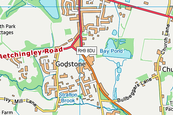 RH9 8DU map - OS VectorMap District (Ordnance Survey) RH9 8DU map - OS VectorMap District (Ordnance Survey)