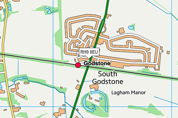 RH9 8EU map - OS VectorMap District (Ordnance Survey) RH9 8EU map - OS VectorMap District (Ordnance Survey)