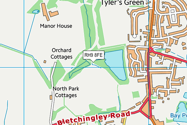 RH9 8FE map - OS VectorMap District (Ordnance Survey) RH9 8FE map - OS VectorMap District (Ordnance Survey)