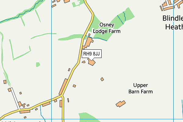 RH9 8JJ map - OS VectorMap District (Ordnance Survey) RH9 8JJ map - OS VectorMap District (Ordnance Survey)