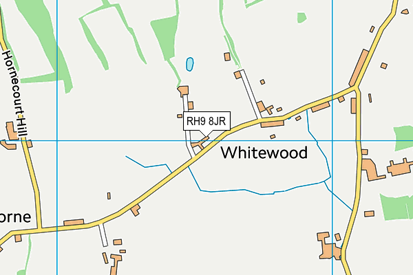RH9 8JR map - OS VectorMap District (Ordnance Survey) RH9 8JR map - OS VectorMap District (Ordnance Survey)
