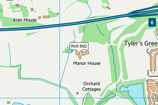 RH9 8ND map - OS VectorMap District (Ordnance Survey) RH9 8ND map - OS VectorMap District (Ordnance Survey)