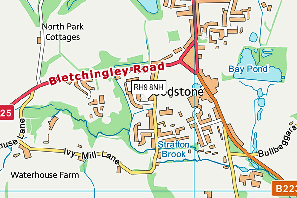 RH9 8NH map - OS VectorMap District (Ordnance Survey) RH9 8NH map - OS VectorMap District (Ordnance Survey)