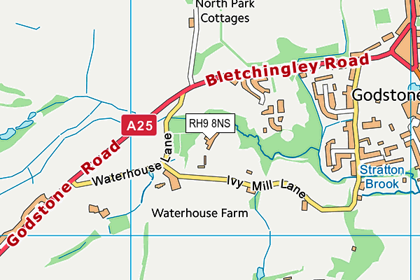 RH9 8NS map - OS VectorMap District (Ordnance Survey) RH9 8NS map - OS VectorMap District (Ordnance Survey)