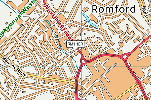 RM1 1ER map - OS VectorMap District (Ordnance Survey) RM1 1ER map - OS VectorMap District (Ordnance Survey)
