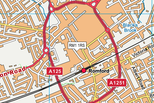 RM1 1RS map - OS VectorMap District (Ordnance Survey) RM1 1RS map - OS VectorMap District (Ordnance Survey)