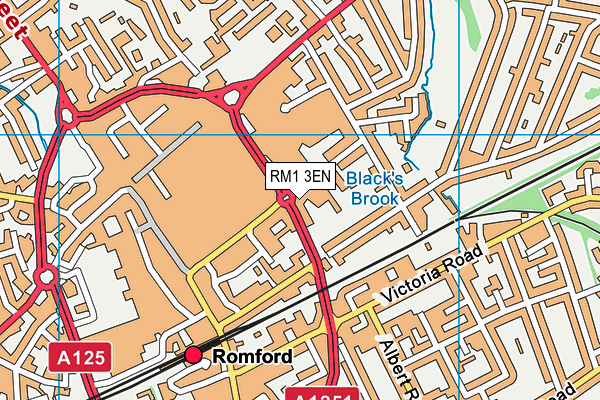 RM1 3EN map - OS VectorMap District (Ordnance Survey) RM1 3EN map - OS VectorMap District (Ordnance Survey)
