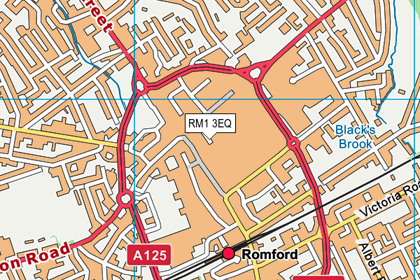 RM1 3EQ map - OS VectorMap District (Ordnance Survey) RM1 3EQ map - OS VectorMap District (Ordnance Survey)