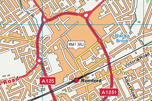 RM1 3RJ map - OS VectorMap District (Ordnance Survey) RM1 3RJ map - OS VectorMap District (Ordnance Survey)