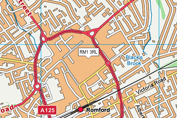 RM1 3RL map - OS VectorMap District (Ordnance Survey) RM1 3RL map - OS VectorMap District (Ordnance Survey)