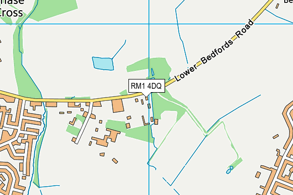 RM1 4DQ map - OS VectorMap District (Ordnance Survey) RM1 4DQ map - OS VectorMap District (Ordnance Survey)