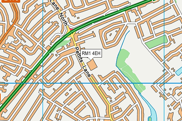 RM1 4EH map - OS VectorMap District (Ordnance Survey) RM1 4EH map - OS VectorMap District (Ordnance Survey)